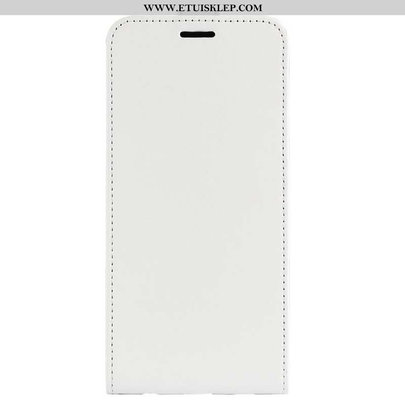 Etui Folio do Realme 9i Tekstura Szalonego Konia Z Pionowym Zamkiem Błyskawicznym
